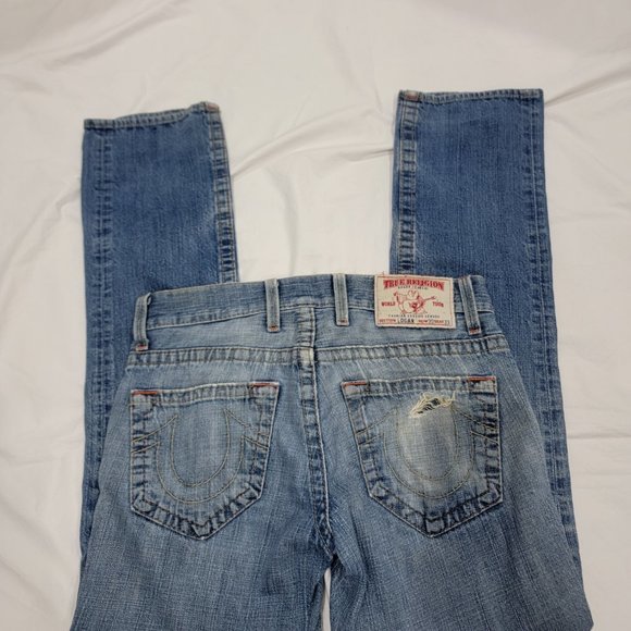 True‎ Religion 3 Fly Button Down Logan Jeans Row 30, Seat 33 Women - Picture 7 of 11